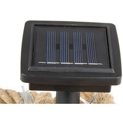 Джутовый канат с солнечной лампой Saska Garden 1032498 8m (Brown/Black) Thumb