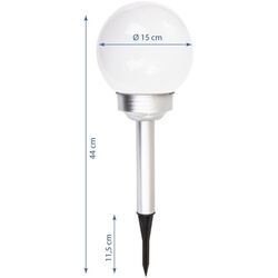 Набор солнечных ламп Saska Garden 1043333 (White/Silver) Thumb