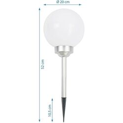 Набор солнечных ламп Saska Garden 1043340 (White/Silver) Thumb