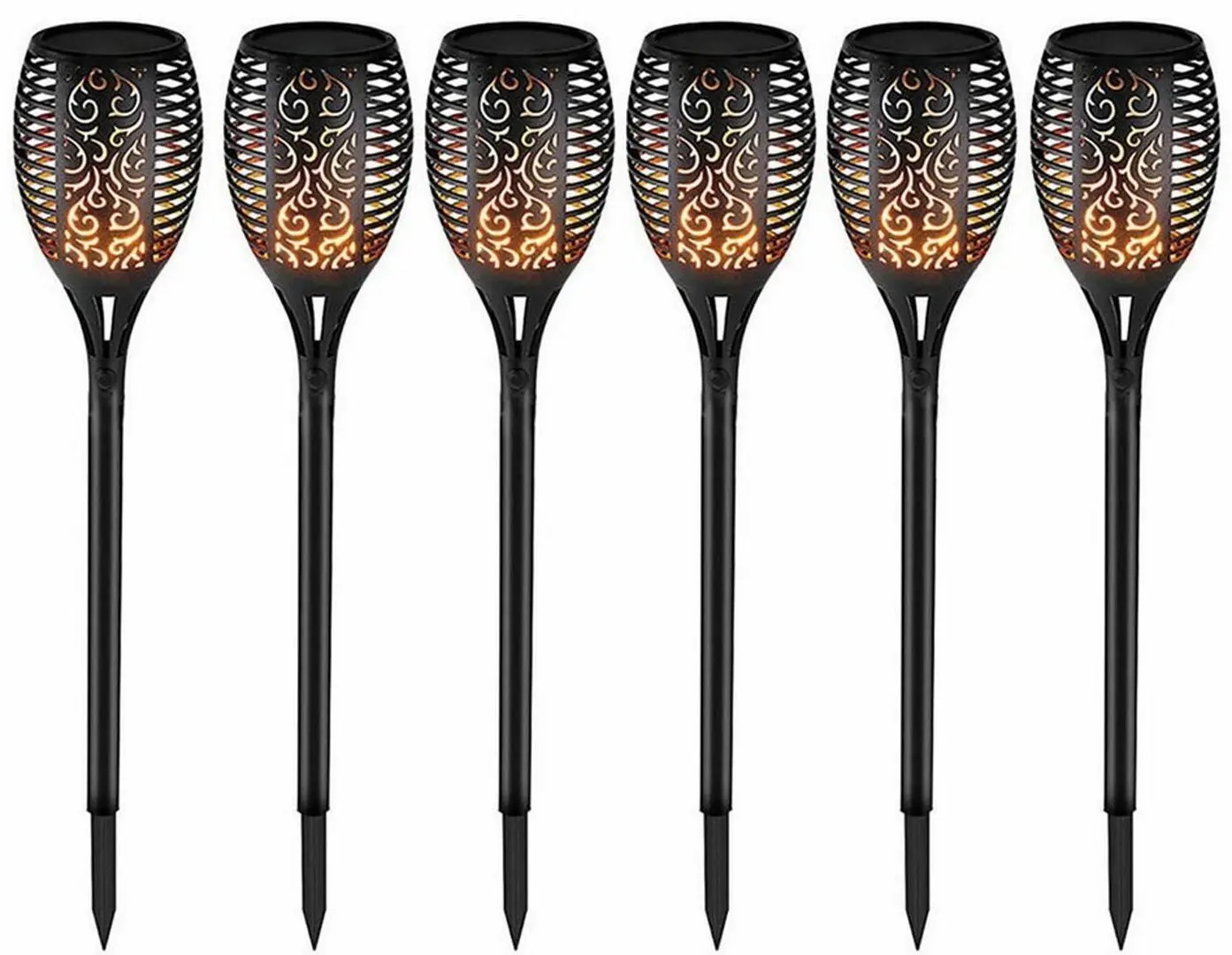 Набор солнечных ламп Saska Garden SP 6064 6pcs (Black) - 2