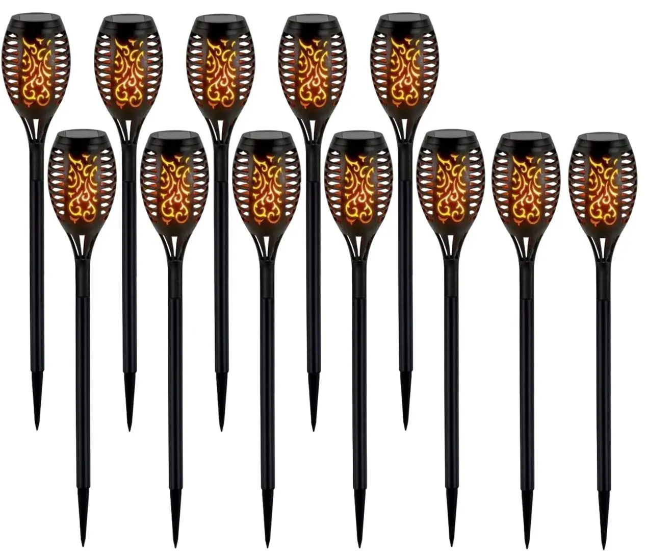 Набор солнечных ламп Saska Garden SP-6074 12pcs (Black)