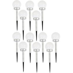 Набор светильников на солнечных батареях Saska Garden 1043326 12pcs (White/Silver)