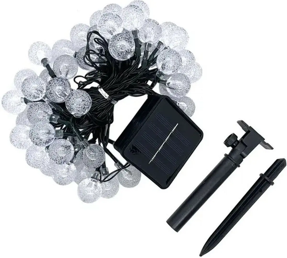 Солнечная лампа-гирлянда Saska Garden 1046808 (Black) - 8