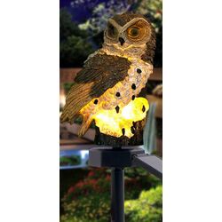 Солнечная лампа Saska Garden Owl 1040097 Thumb