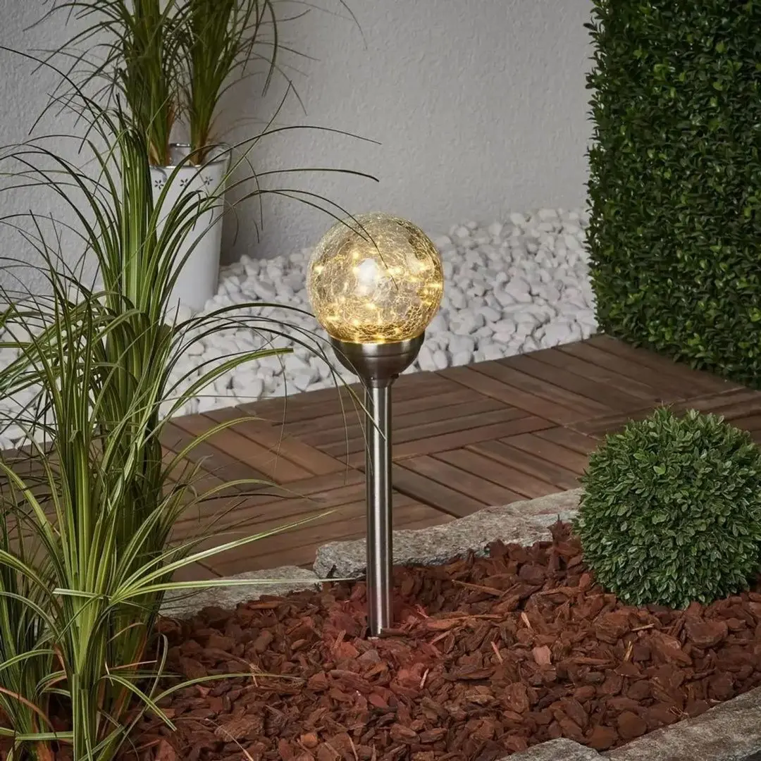 Светильник садовый Saska Garden 1018713 (Transparent/Silver) - 3