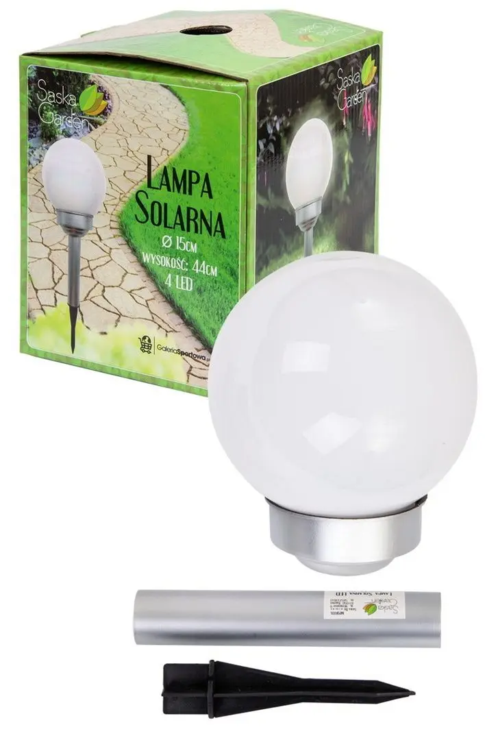 Светильник садовый Saska Garden 1034010 (White/Silver) - 3