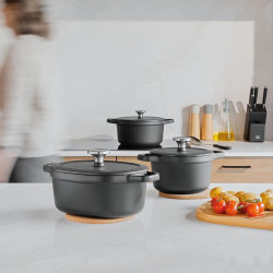 Oala cu capac Berghoff Leo Graphite 3950617 (Black) Thumb