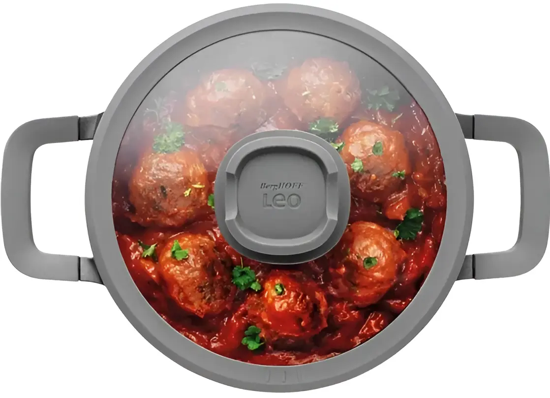 Oala cu capac Berghoff Leo Stone 3950592 (Black)