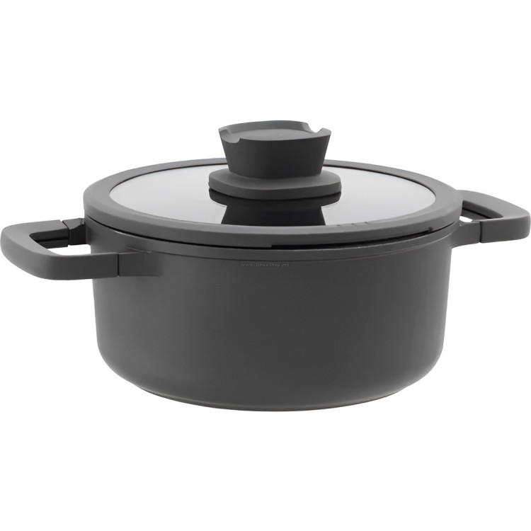 Oala cu capac Berghoff Leo Stone 3950592 (Black)