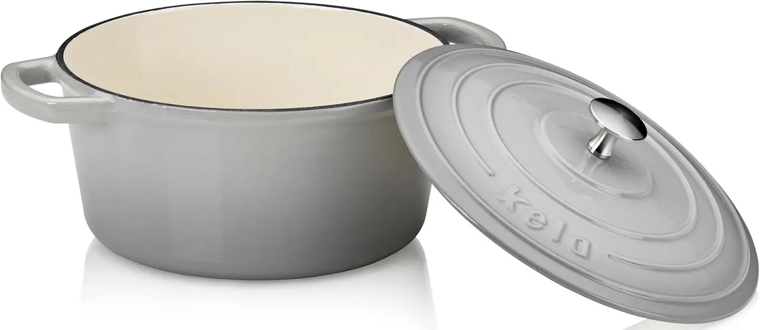 Cratita cu capac Kela Calido 21cm (Gray)