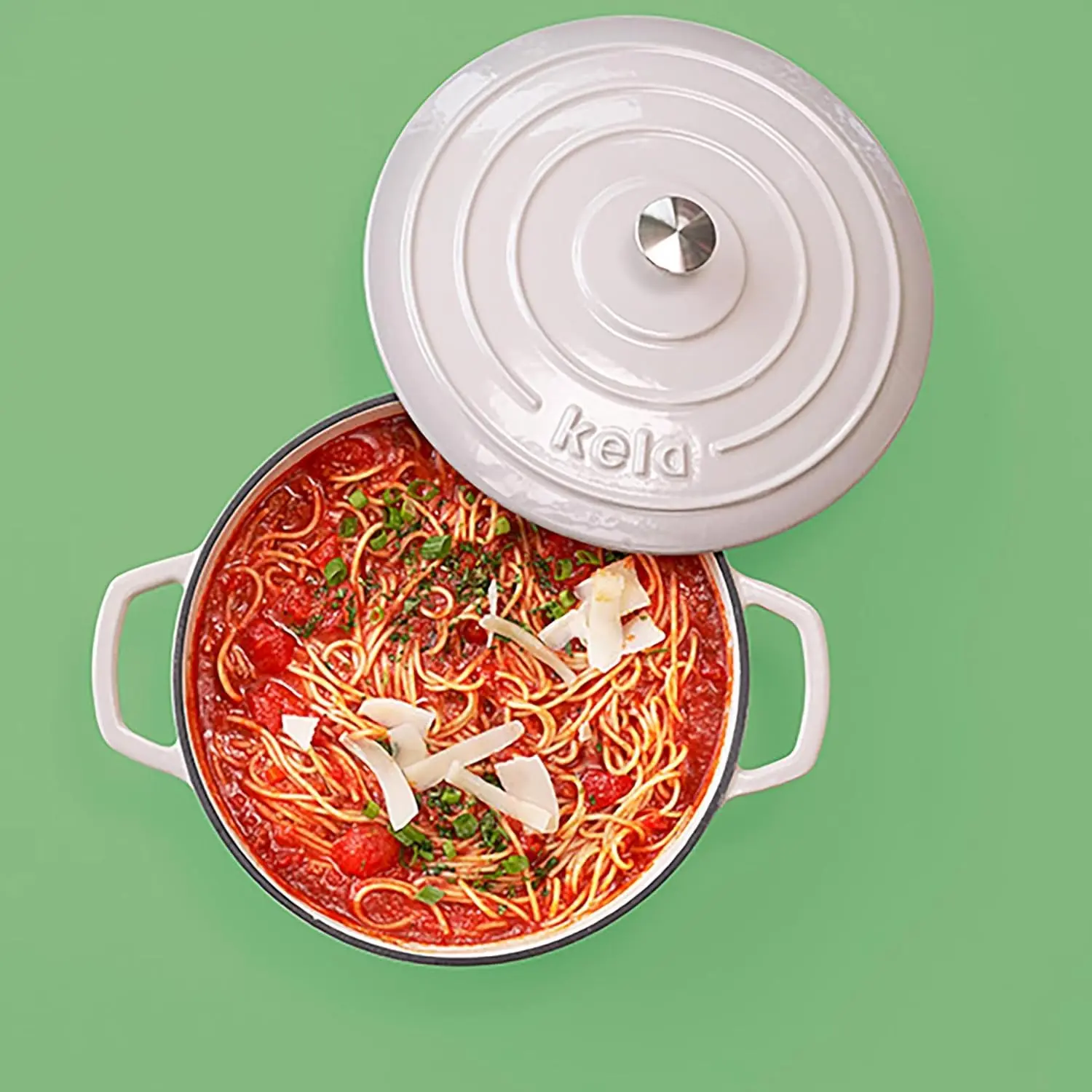 Cratita cu capac Kela Calido 21cm (Gray)