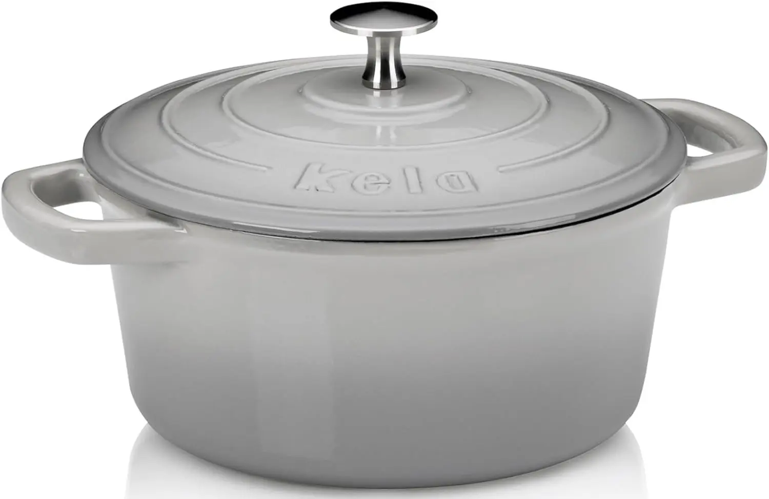 Cratita cu capac Kela Calido 21cm (Gray)