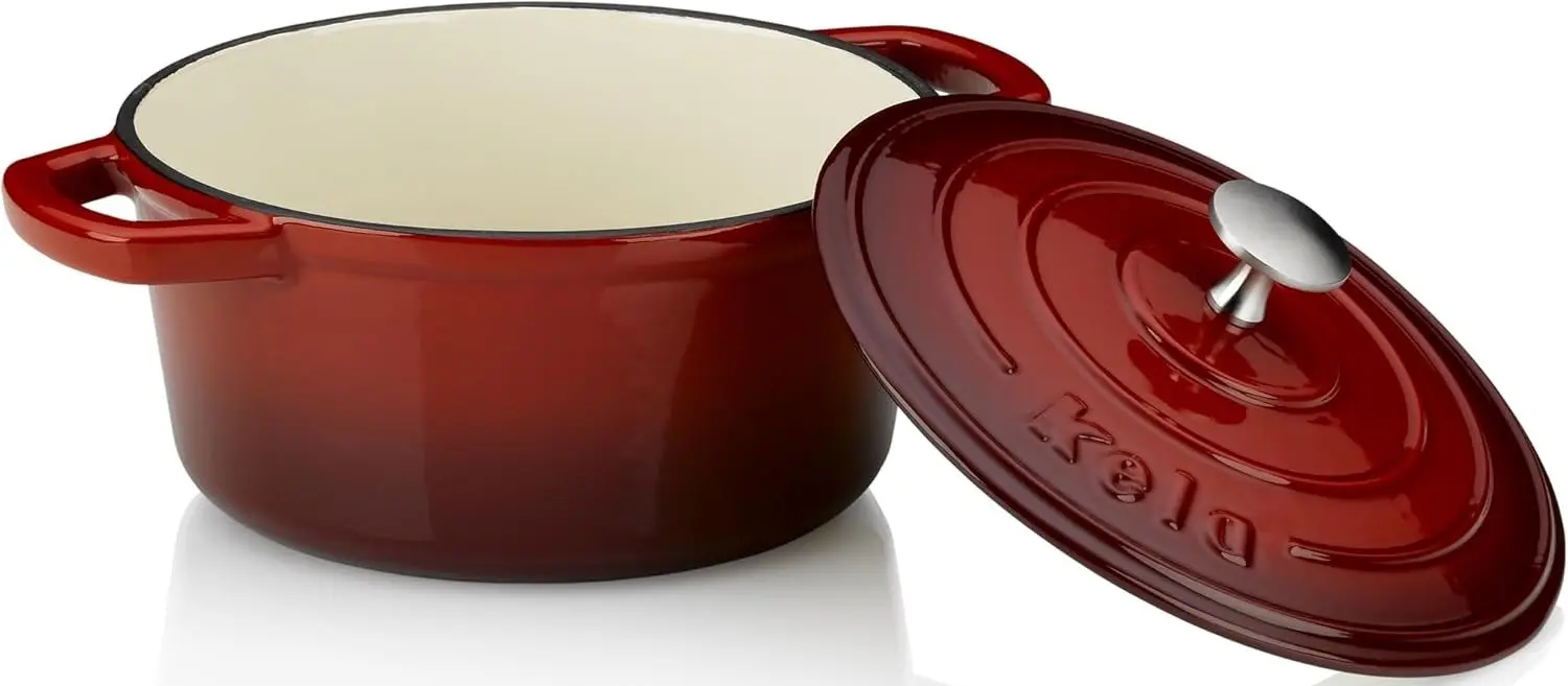 Cratita cu capac Kela Calido 21cm (Red)