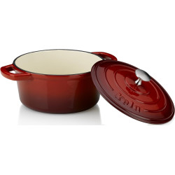 Cratita cu capac Kela Calido 24cm (Red) Thumb