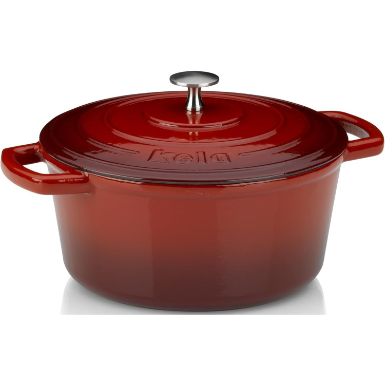 Кастрюля с крышкой Kela Calido 24cm (Red)