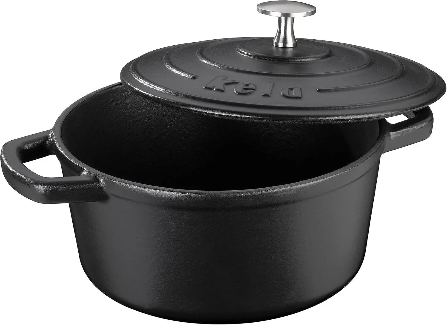 Кастрюля с крышкой Kela Calido 26cm (Black) - 2