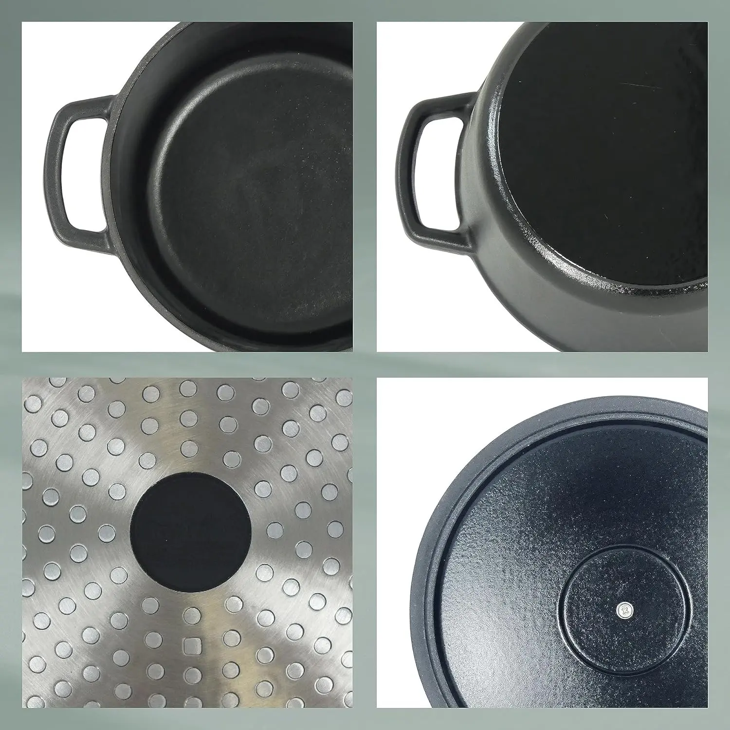 Кастрюля с крышкой Kela Calido 26cm (Black) - 3