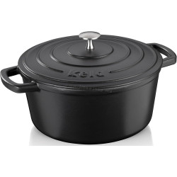Кастрюля с крышкой Kela Calido 26cm (Black)