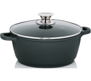Кастрюля с крышкой Kela Kerros 24cm (Black)
