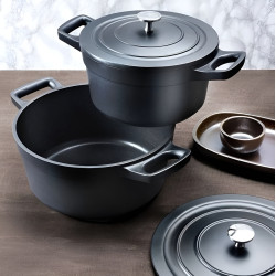 Oala cu capac Pintinox Tradition Pro 35097 (Black) Thumb