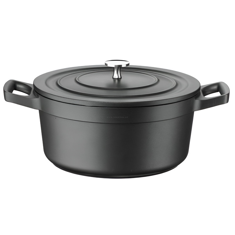 Кастрюля с крышкой Pintinox Tradition Pro 4.4L (Black)