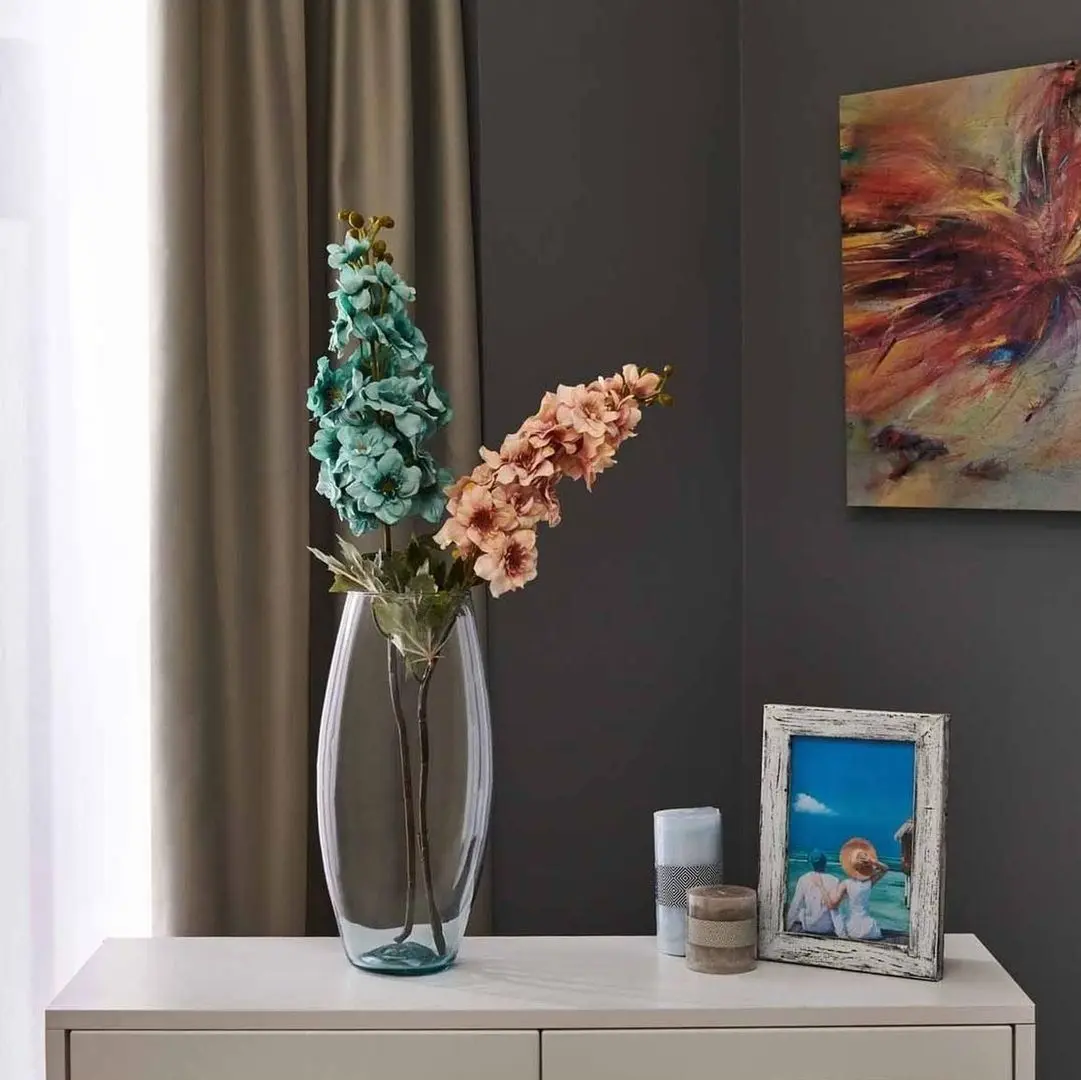 Vaza Excellent Houseware YE1000180 37x17cm (Blue/Transparent)