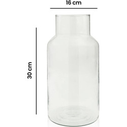 Vaza H&S Jar 16x30сm (Transparent) Thumb