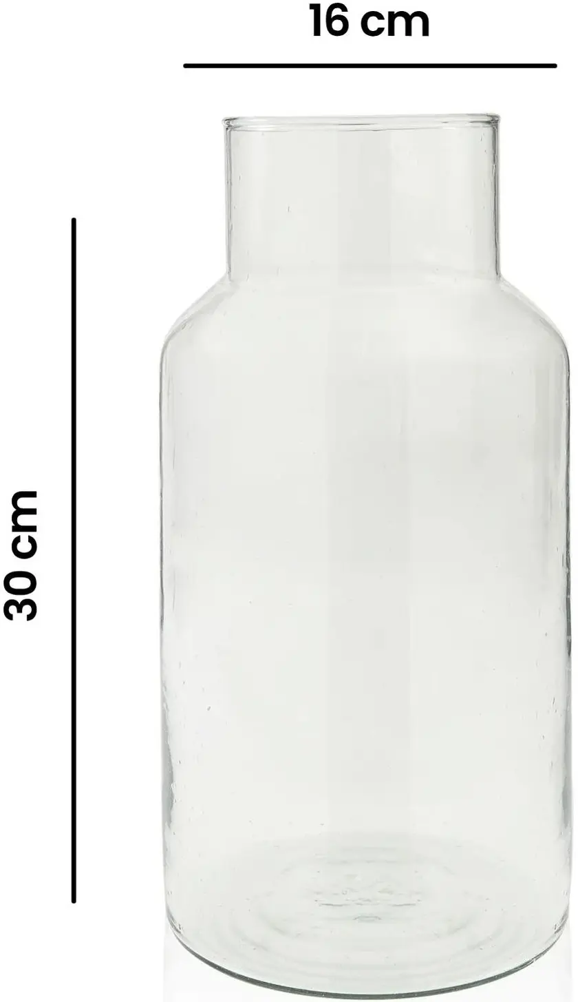 Vaza H&S Jar 16x30сm (Transparent) - 5