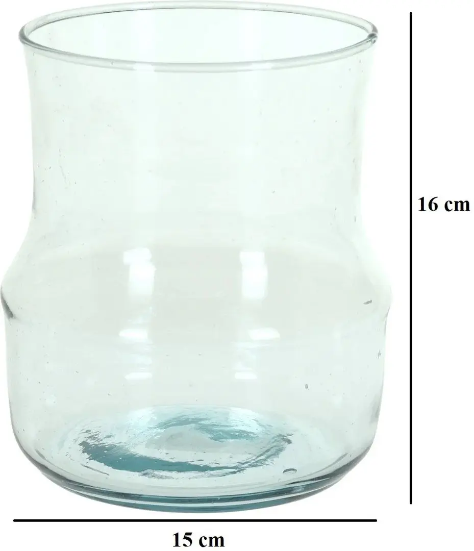 Vaza H&S Vajont 16x15cm (Transparent) - 3