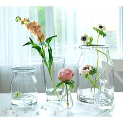 Vaza Ikea Begarlig sticla 29cm (Transparent) Thumb