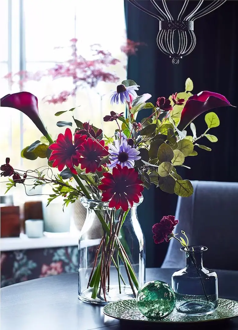 Vaza Ikea Begarlig sticla 29cm (Transparent)