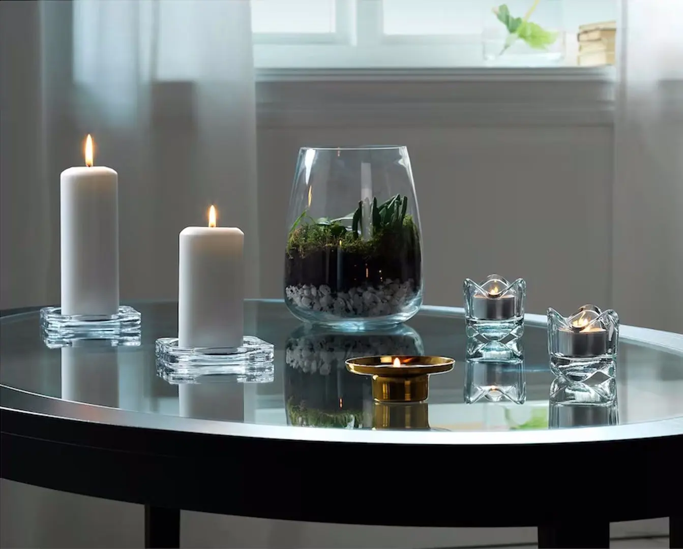 Ваза Ikea Berakna прозрачное стекло 18cm (Прозрачный)