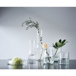Ваза Ikea Berakna прозрачное стекло 18cm (Прозрачный) Thumb