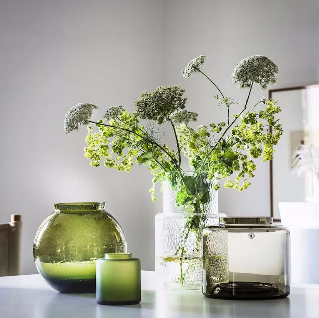 Vaza Ikea Konstfull 16cm (Verde-Maro)