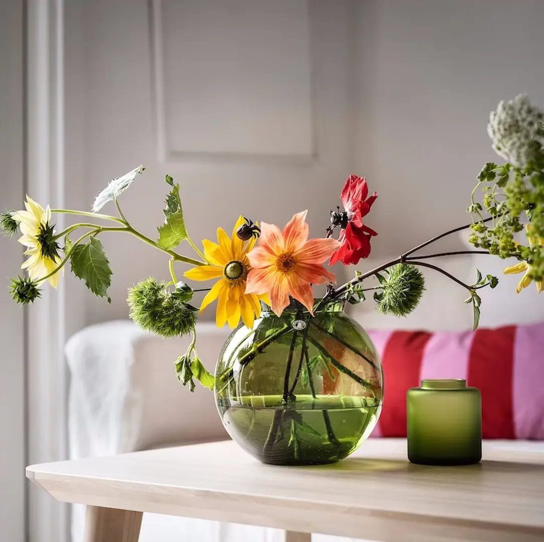 Ваза Ikea Konstfull 19cm (Зеленый)