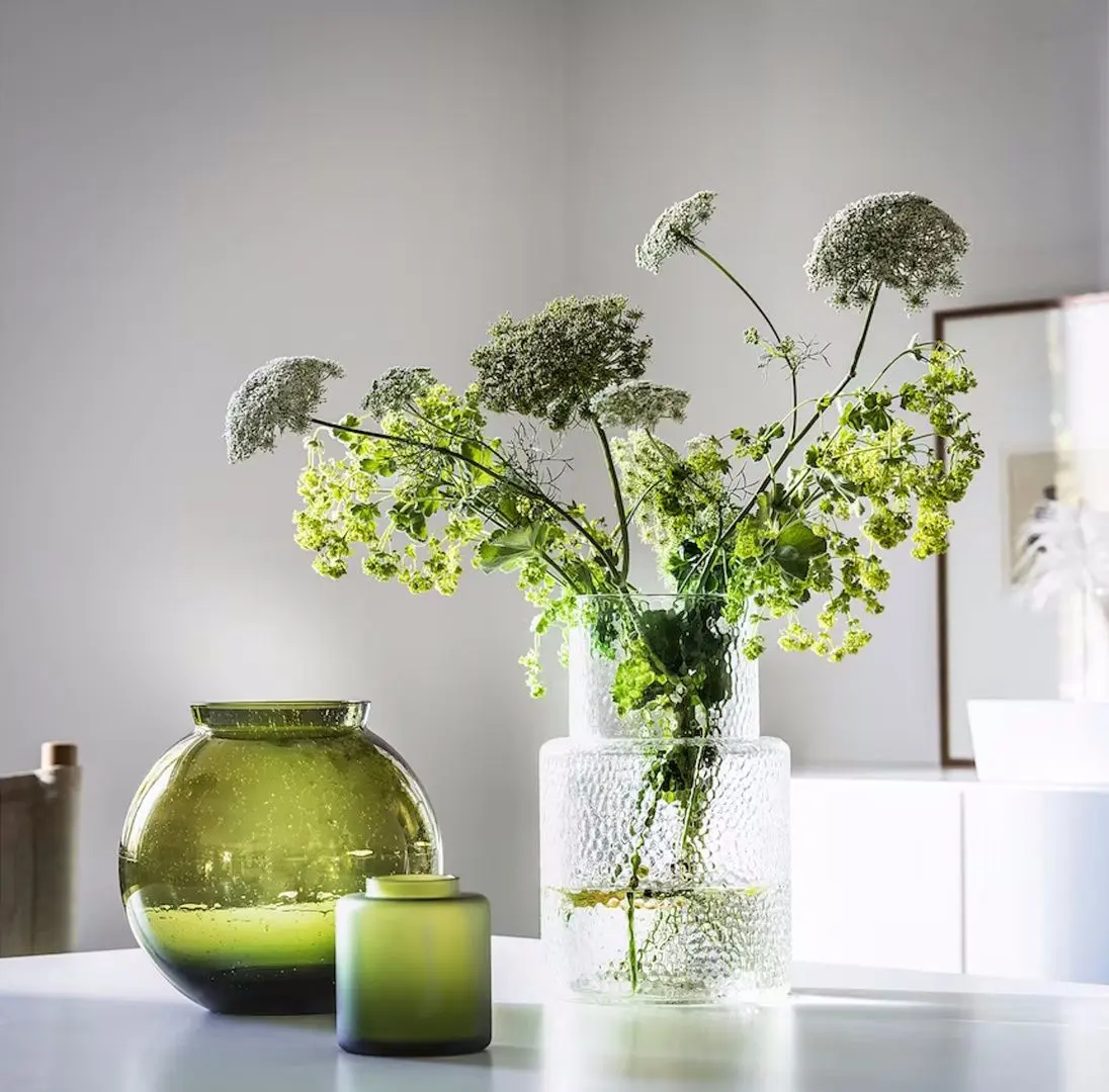 Ваза Ikea Konstfull 19cm (Зеленый)