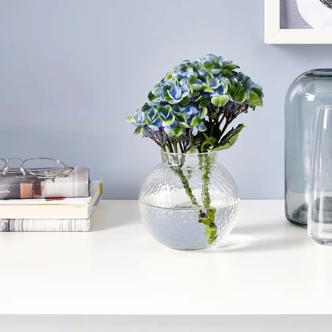 Ваза Ikea Konstfull прозрачное стекло 10cm (Прозрачный) - 4