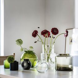 Ваза Ikea Konstfull стекло матовое 10см (Черный) Thumb