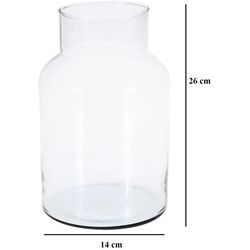 Vaza Ogogo Glassy 26x14cm (Transparent) Thumb