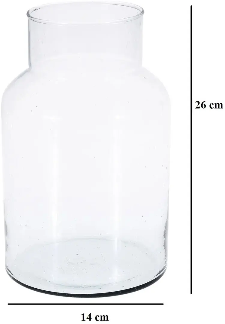 Vaza Ogogo Glassy 26x14cm (Transparent) - 3