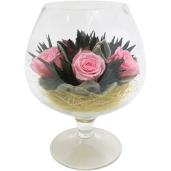 Ваза Cognac Glass 26сm (Transparent) Thumb