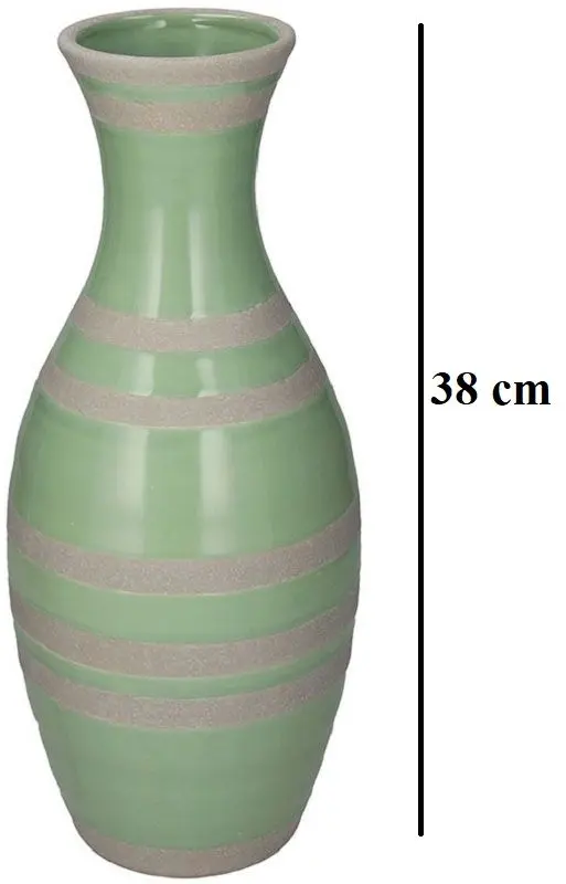 Vaza Tognana Andrea Fontebasso Cer-Amica Rave 38cm (Green) - 3