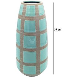 Ваза Tognana Andrea Fontebasso Cer-Amica Rave Check 35cm (Blue) Thumb