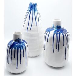 Vaza Tognana Andrea Fontebasso Magma 25cm (White/Blue) Thumb