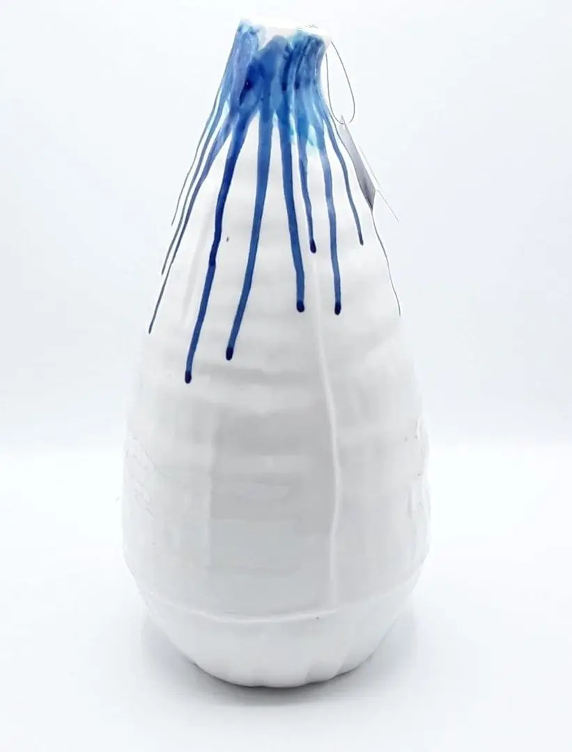 Vaza Tognana Andrea Fontebasso Magma 35cm (White/Blue)