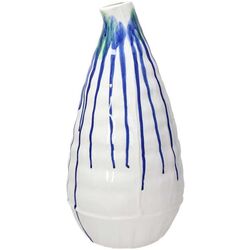 Vaza Tognana Andrea Fontebasso Magma 35cm (White/Blue)