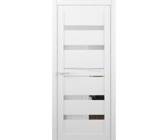 Usa de interior Luxdoors Megapolis Drezden 600mm (White/Mirror)