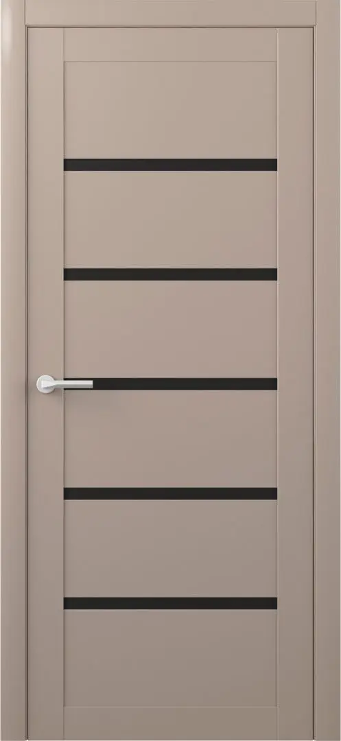 Usa de interior Luxdoors Megapolis Vena 600mm (Loft Gray/Black Glass)