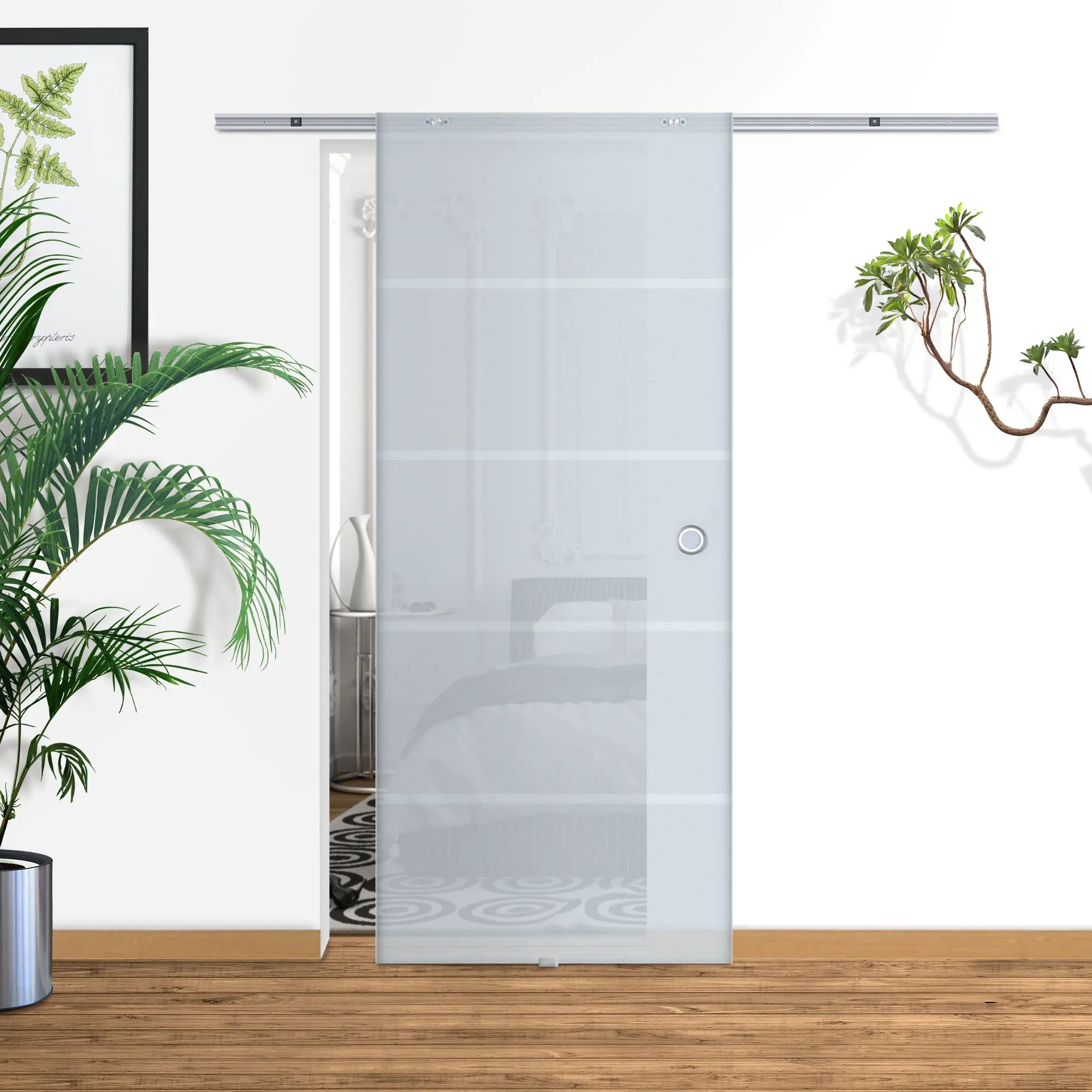 Дверь раздвижная Homcom B70-005 900mm (Transparent) - 6