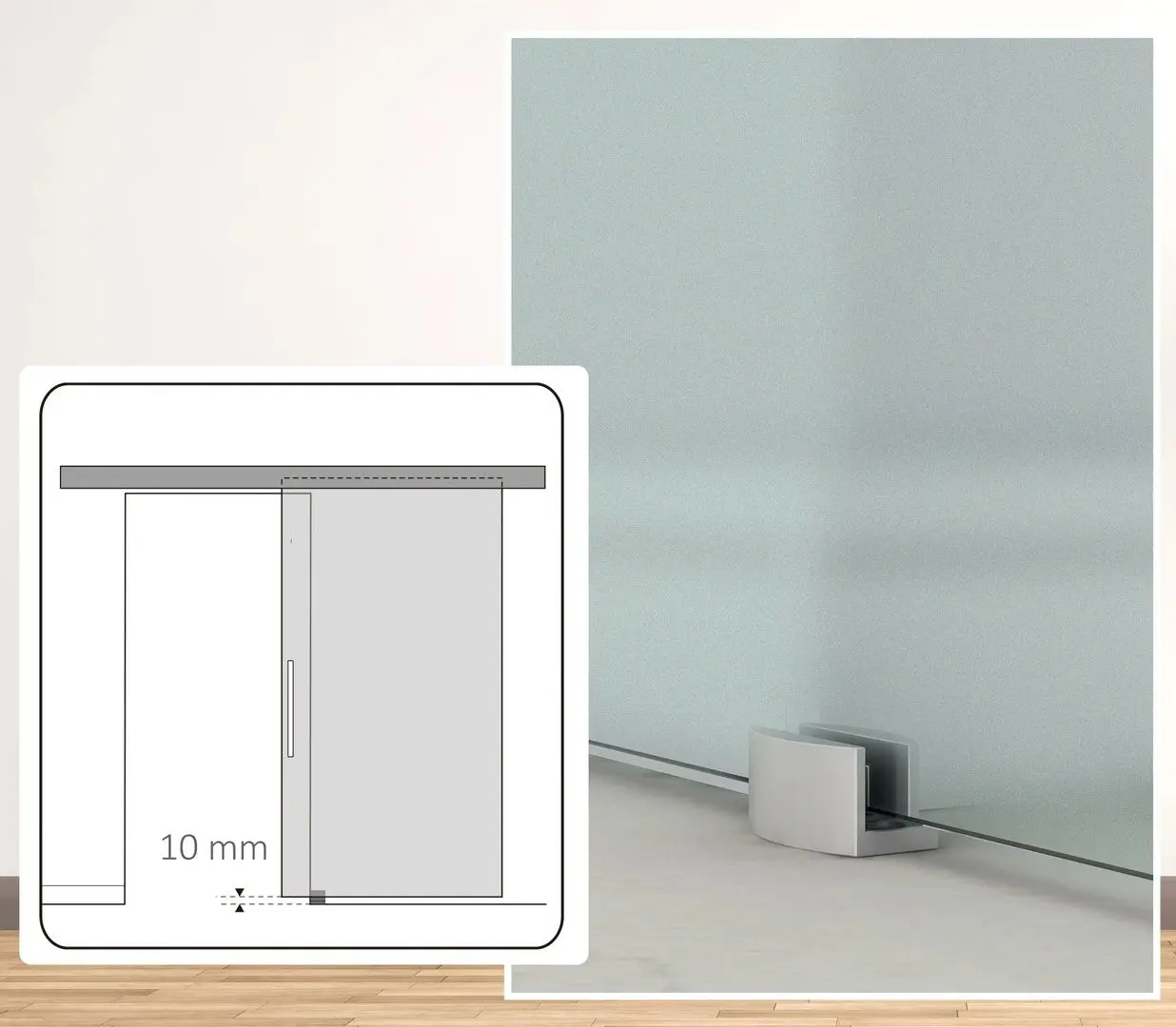 Usa glisanta Homcom E7-0001 900mm (Silver/Matte)